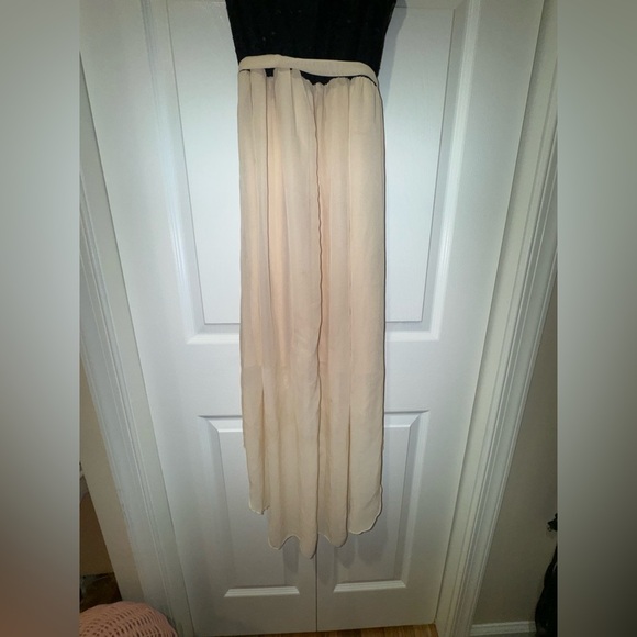 Rare London Multicolored High Low dress Plunge Neckline. Strap back Size 10VGUC - Picture 8 of 16